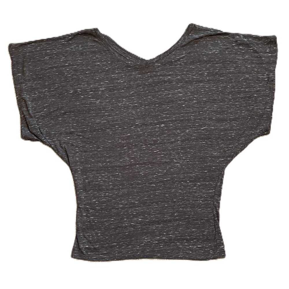 BELLA WOMENS TOP Medium DARK GRAY Kimono Wing Sleeves  1160AT